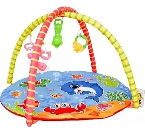 Gimnasio Para Bebés Baby Gym Set Animalitos Del Mar Sonajero 4
