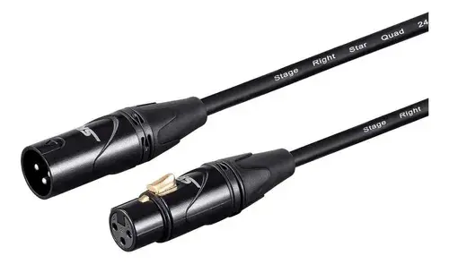 Cable Micrófono Xlr Macho A Xlr Hembra Monoprice Star Quad