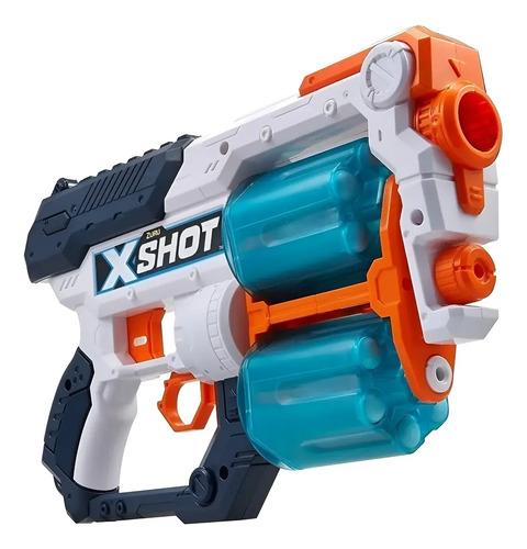 Pistola Doble Xcess Lanza Dardos A 24m Arma Infantil X-shot Rojo/azul
