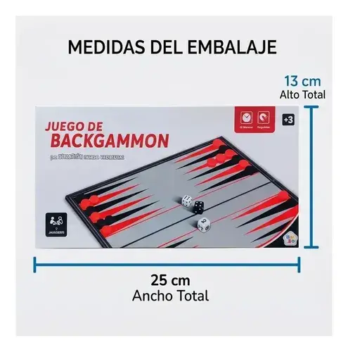 Juego De Mesa Backgammon Tablero Magnetico Plegable Kids Clu 4