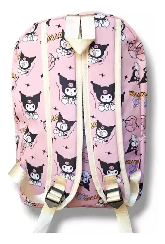 Combo Mochila + Cartuchera Escolar Colegio Nena Nene Kuromi 13