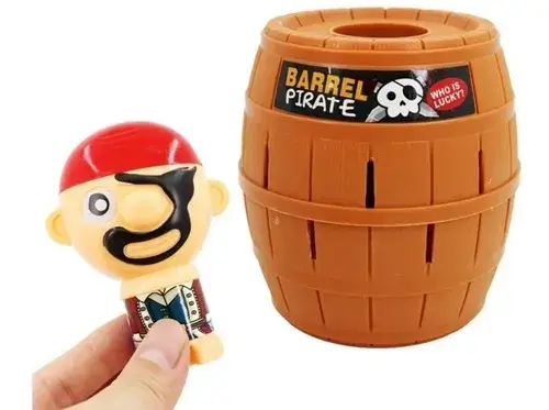 Juego Barril Pirata Con Muñeco Salta Juego De Mesa Prendas 5