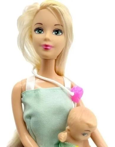 Muñeca Kiara Pediatra Doctora Con 2 Bebes Y Accesorios Poppi 5