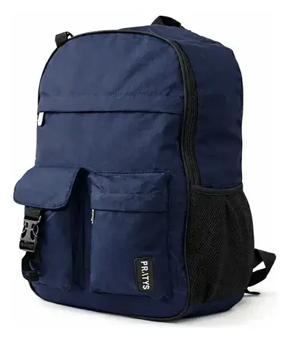 Mochila Viajera Urbana Impermeables Resistente Vs Bolsillos Color Azul Diseño De La Tela Liso