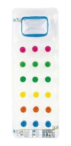 Combo X2 Colchoneta Inflable Cama Pileta Piscina Porta Vasos Vs 3