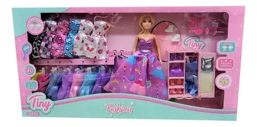 Sebigus Tiny Fashion Fantasy Muñeca 14 Vestidos Y Accesorios