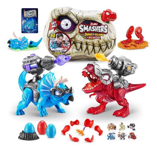 Smashers Dino Island T-rex Battles Zuru El Set Mas