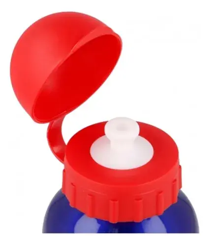 Botella De Aluminio Hot Wheels 400 Ml Agua Bebidas Verano Azul 5