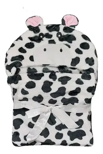 Frazada Con Capucha Animales Bebe Jirafa Unicornio Oso Vaca Animales Vs 3