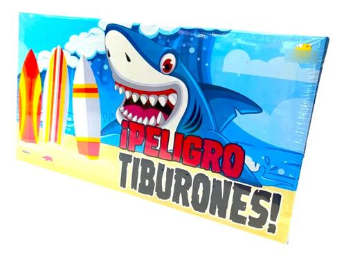 Juego De Mesa Peligro Tiburones Juego Tablero Fichas Prendas 3