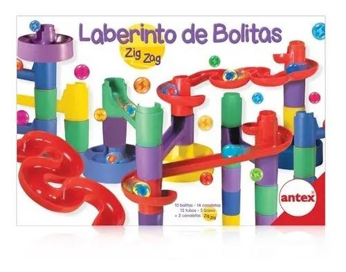 Juego De Mesa Laberinto De Bolitas Zig Zag Original Antex Multicolor