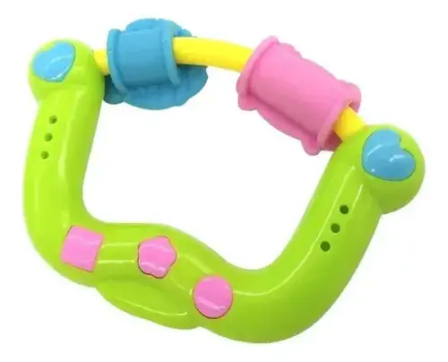 Mordillo Con Sonajero 2 En 1 Para Bebe Con Formas Poppi Baby 4