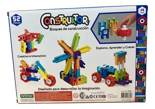 Bloques Y Figuras Construccion Construktor 51 Piezas Ditoys 51 Construktor 5