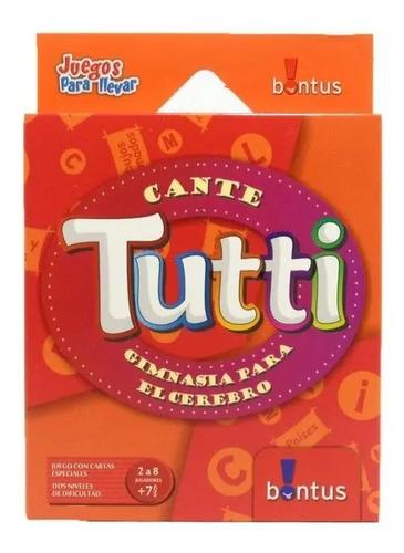 Cante Tutti Juego De Cartas Bontus Gimnasia Para El Cerebro 2