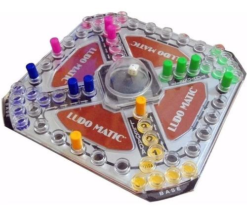 Juego Ludo Matic Con Cubilete Automático  Auténtico Familiar 2