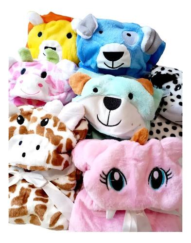 Frazada Con Capucha Animales Bebe Jirafa Unicornio Oso Vaca Animales Vs