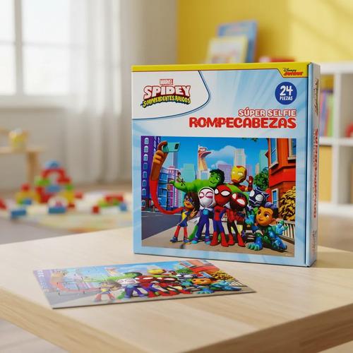 Puzzle Rompecabezas Spidey Spiderman Serfie Vengadores 24 Pz 7