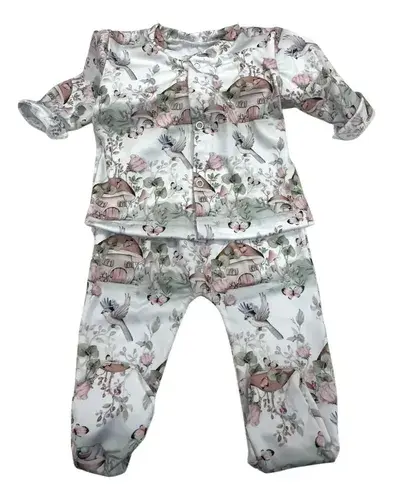 Set Bebe Conjunto 2 Piezas Recien Nacido Modal Frisado 5