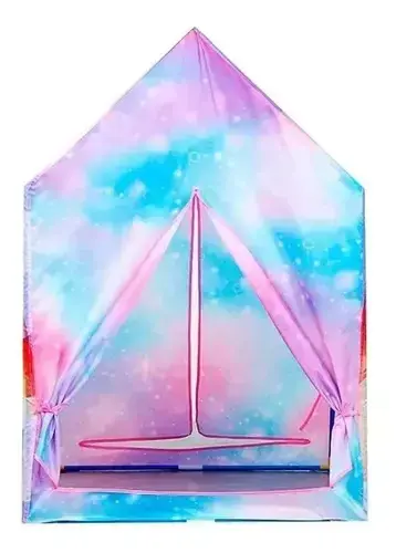 Carpa Casa Casita Infantil Nena Unicornios Arcoiris Poppi 5