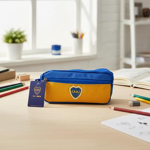Cartuchera Boca Juniors Estuche Escolar Fútbol Licen Oficial 6