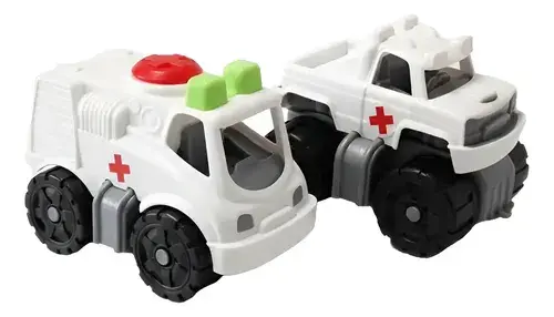 366 Ambulancia Duravit Emergencias Camión X2 - Color Blanco Personaje Doctor