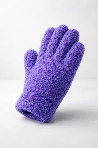 Guantes Abrigados Varios Diseños Infantiles Klub Mode Violeta Unico Lana 5