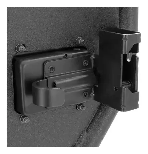 Puertas Traseras Jeep Wrangler Jk Aries 25009 Tubo Aluminio Trasera Izquierda Y Derecha Negro 6