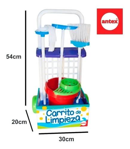 Carrito De Limpieza Set Trapeado Balde Escoba Original Antex 2