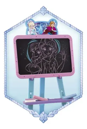 Pizarra Reversible Enorme Frozen Disney Con Caballete Dibujo 7