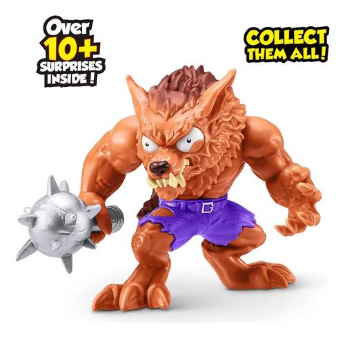 Figura De Coleccion Smashers Horror House Hombre Lobo Con Mas De 10 Sorpresas En El Interior Desembala Y Construye Un Monstruo Zuru 2