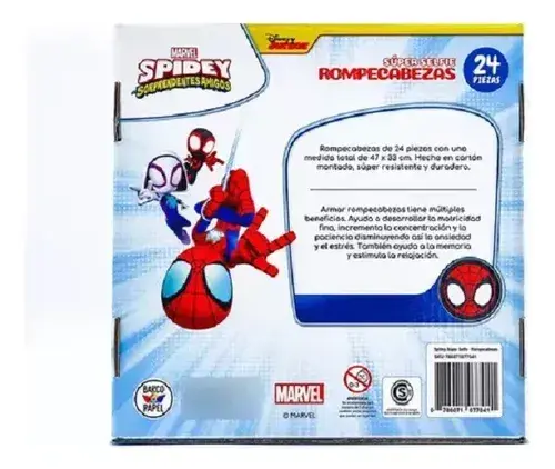 Puzzle Rompecabezas Spidey Spiderman Serfie Vengadores 24 Pz 6
