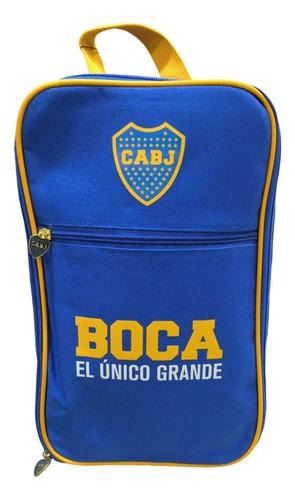 Bolso Botinero Boca Juniors Botines Futbol Neceser Original Azul 2
