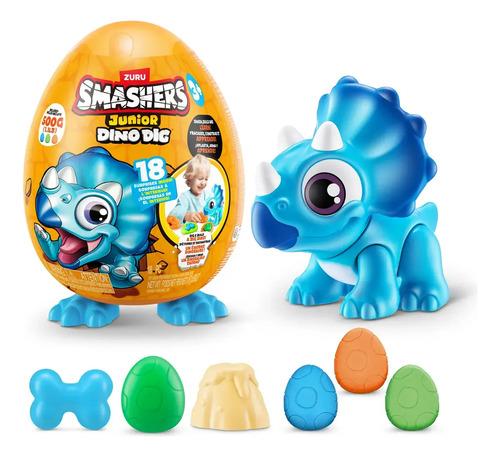 Dino Smashers Huevo Dinosaurio 18 Sorpresas C Masas Y Moldes 5