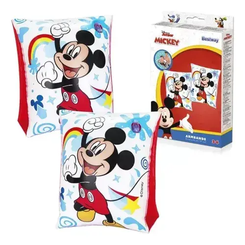 Bracitos Mickey Mouse Flotador Inflable Pileta Playa Niños Blanco 6
