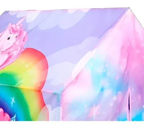 Carpa Infantil Nena Unicornios Arcoiris Poppi 6