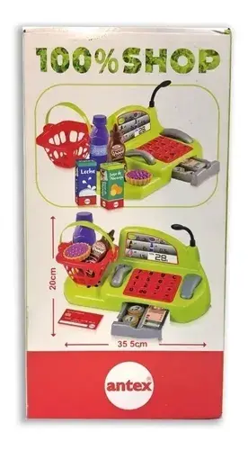 Caja Registradora Supermercado Shop Compras Juguete Antex Vs 5