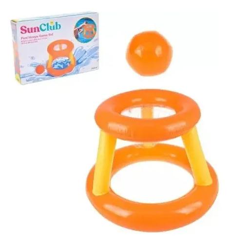 Aro De Basket Con Pelota Pileta Chicos Inflable Verano Agua 6