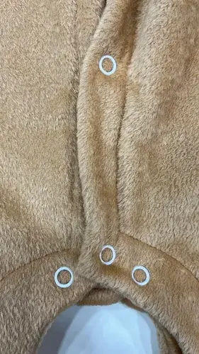 Enterito Bebe Beba Recien Nacida Plush Abrigado + Gorrito 3