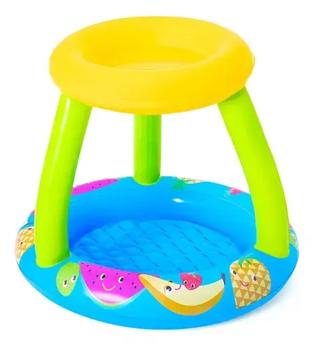 Pileta Inflable Bestway Frutas C Techo Azul