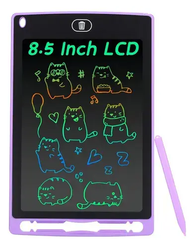 Pizarra Mágica Tablet Lcd 10 Pulgadas Escritura Dibuj Borra Color Lila