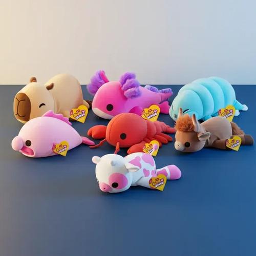Peluche De Apego Hug A Lumps Pequeño Para Abrazar Animales Axolote 11