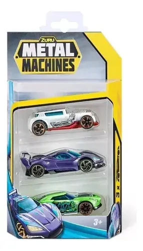 Autos Autitos Colección Metal Machine X3 Zuru Wheels Surtido Multicolor 5