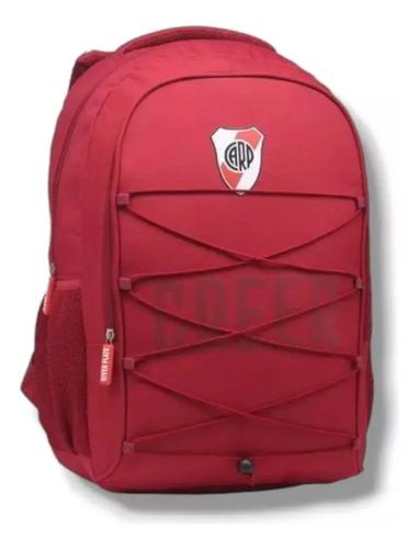 Mochila Escolar River Plate Deportiva Impermeable Lic Ofic 9