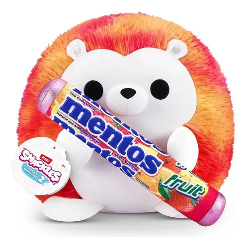 Peluche Zuru Snackles Animales Con Golosina O Snack De 35cm Erizo Con Mentos 3