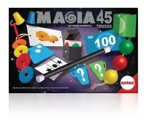 Juego De Magia Para Niños Con 45 Trucos Magico Show Antex 2