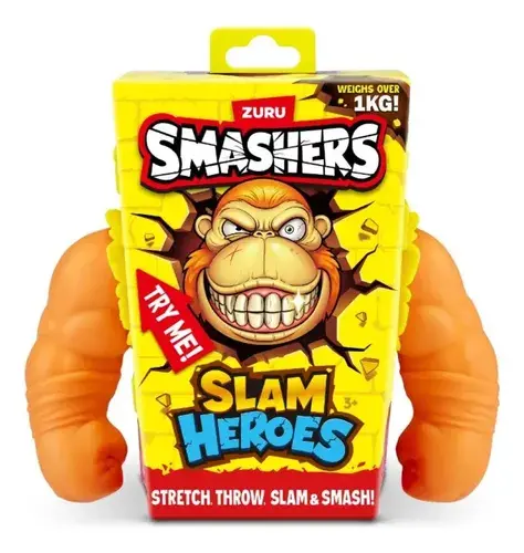 Smashers Slam Heroes Gorila Muñeco Para Estirar Y Aplastar