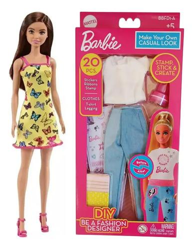 Combo Muñeca Barbie + Auto Fashion + Set Ropa Para Diseñar 3