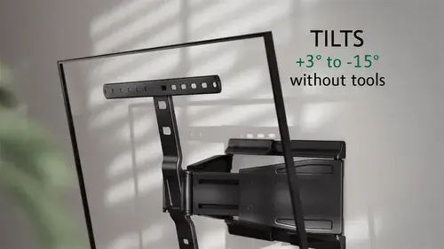 Soporte De Pared Moviento Completo Para Tv 43-90 Pulgadas Negro 4