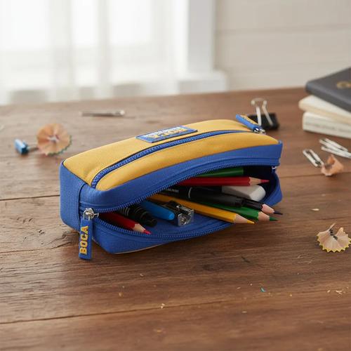 Cartuchera Boca Juniors Estuche Escolar Fútbol Licen Color Boca Escudo 1 7