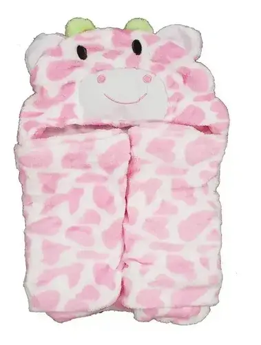 Frazada Infantil Con Capucha De Animales Bebe Manta Flannel 2